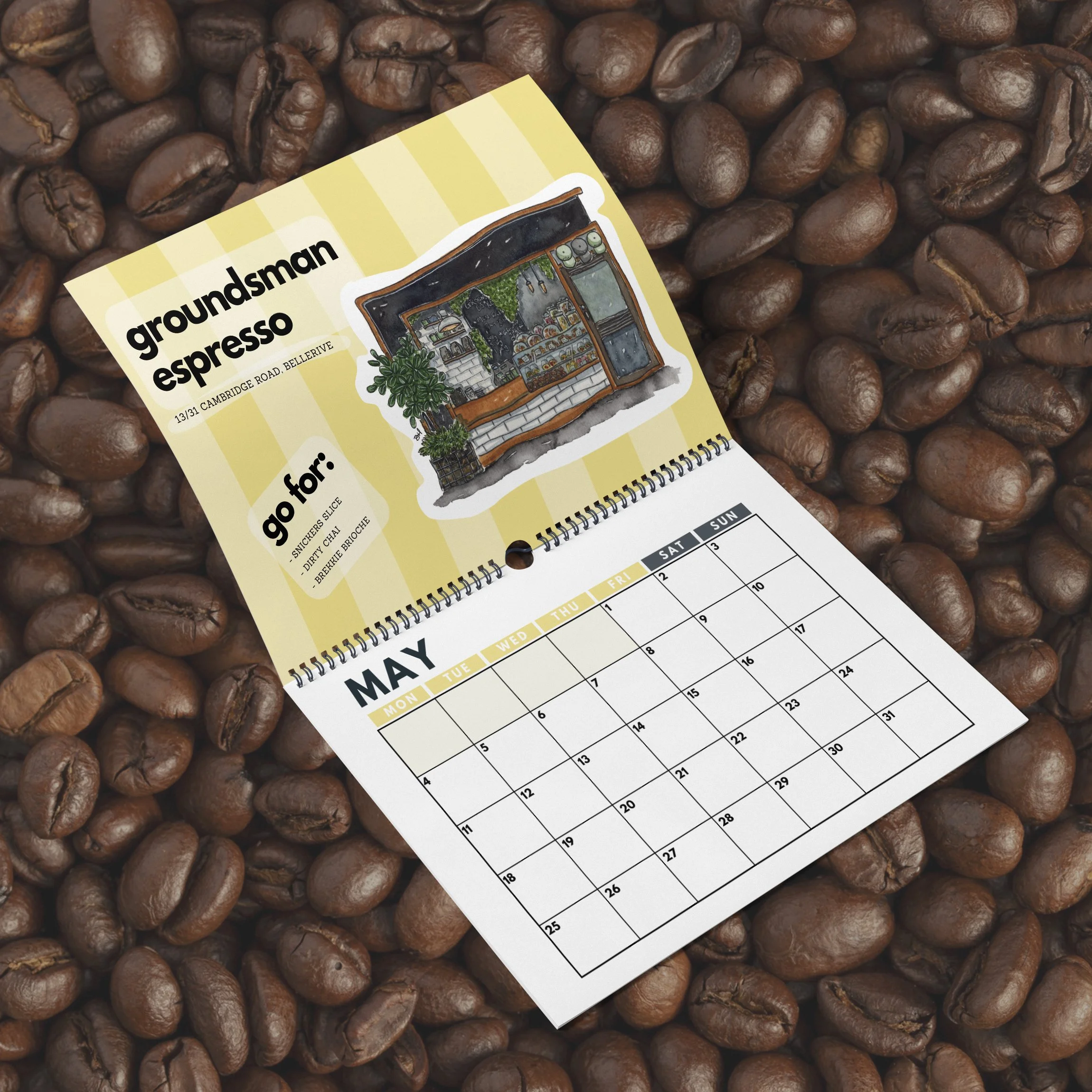 Hobart Café Calendar 2026 | Support Local Cafés & Coffee Culture